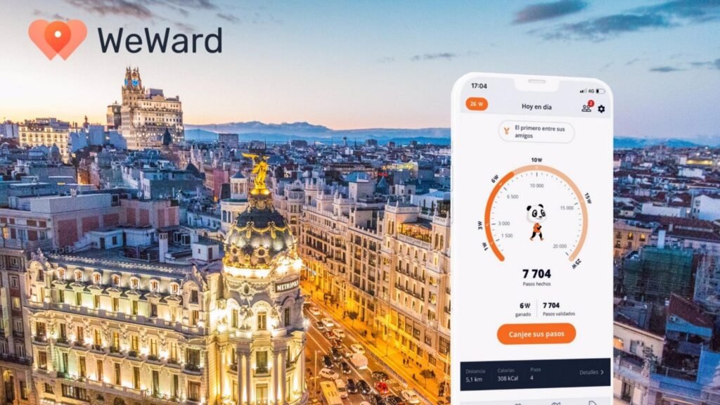 App WeWard para ganar dinero caminando