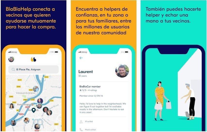 App BlaBlaCar para encontrar compañeros de viaje