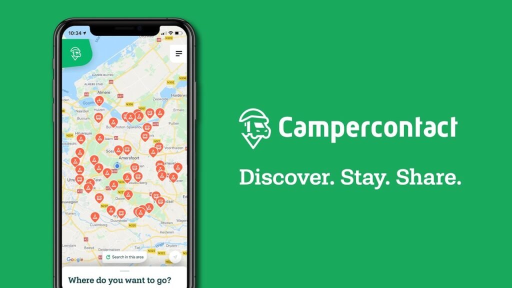 App Campercontact para acampar