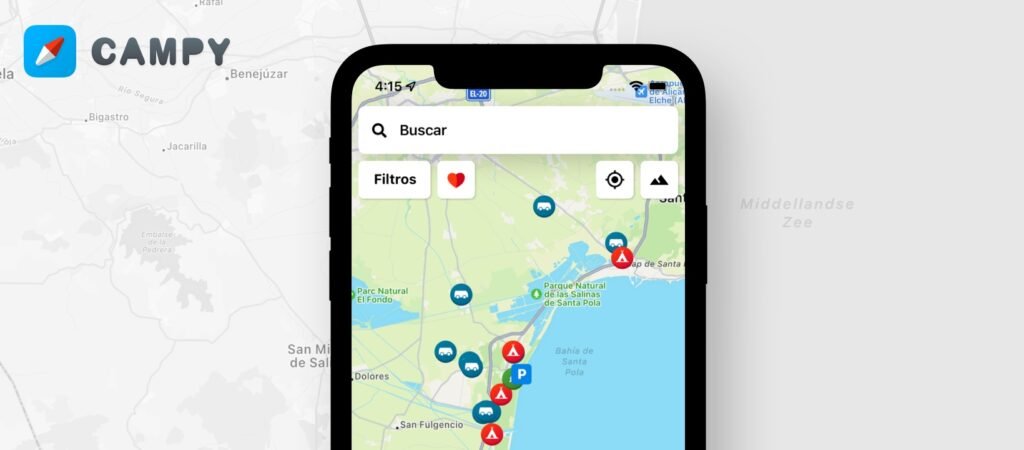 App Campy para acampar