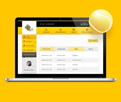 App Clicac para reservar pistas de padel