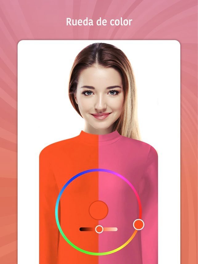 App Coliometría, paleta de colores