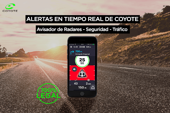 App Coyote: Avisador radares para moteros