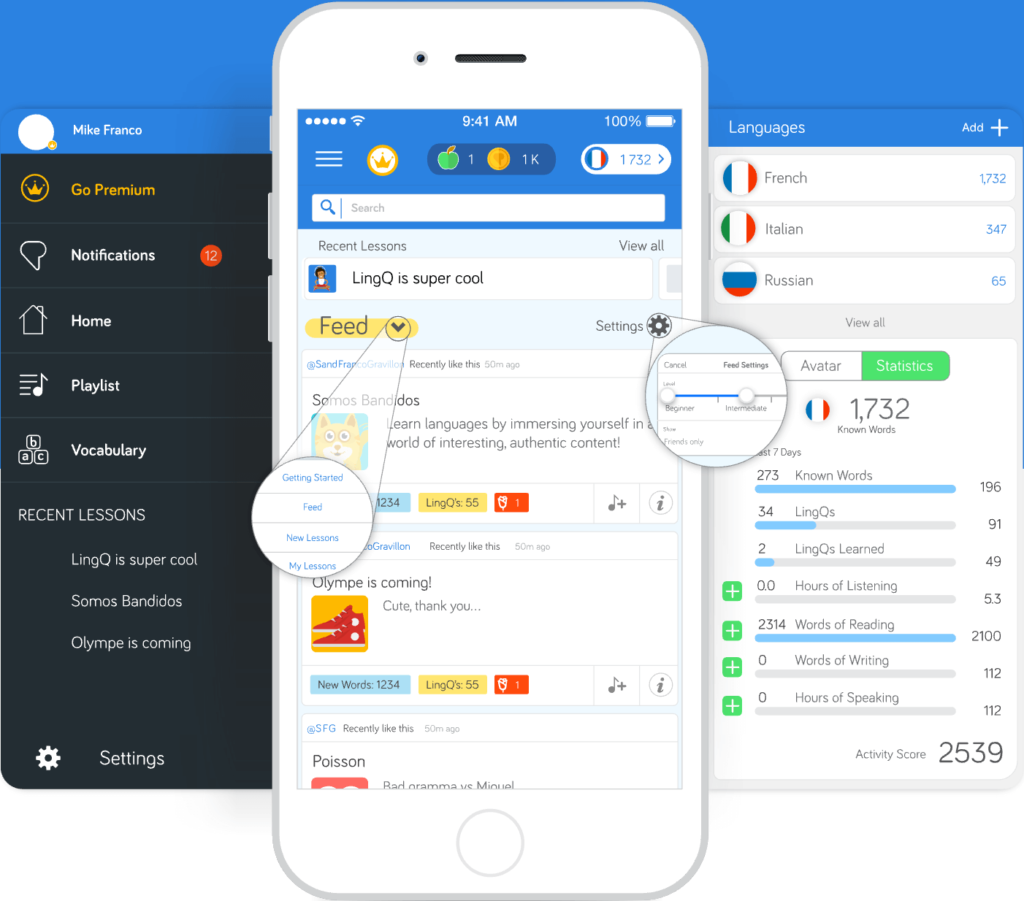 App LingQ para estudiar Latín