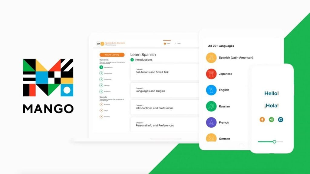 App Mango Languages para aprender Latín