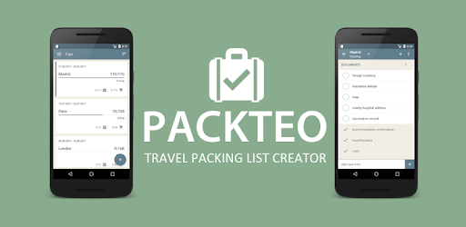 App PackTeo para organizar tu maleta