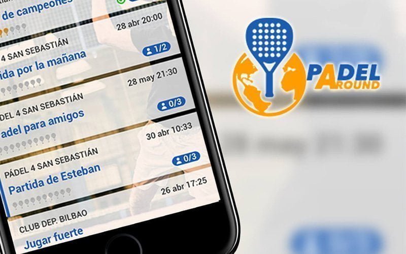 App Padel Around para reservar pistas de padel