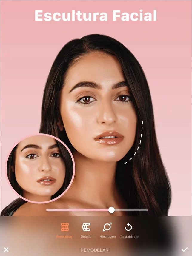 App Peachy para retocar la cara