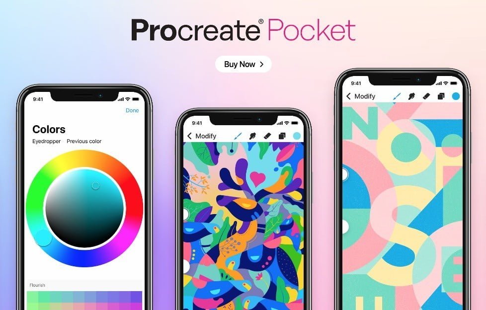 App Procreate Pocket para dibujar
