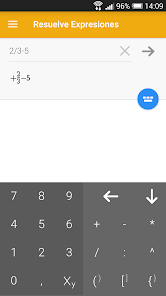 App Resuelve Expresiones para resover problemas matemáticos