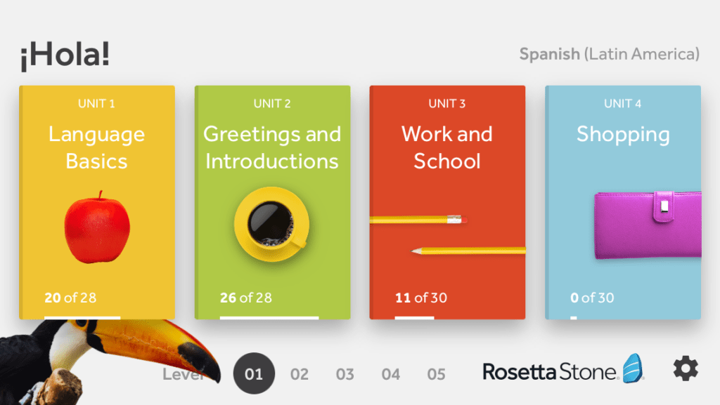 App Rosetta Stone para estudiar Latín