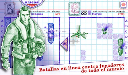 App Sea Battle 2 para jugar 2 jugadores