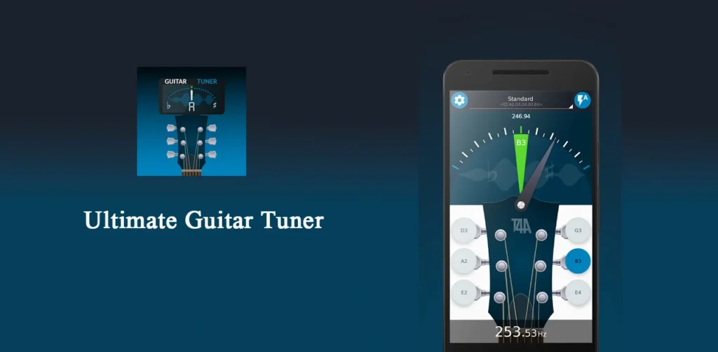 App Ultimate Guitar Tuner para afinar la guitarra