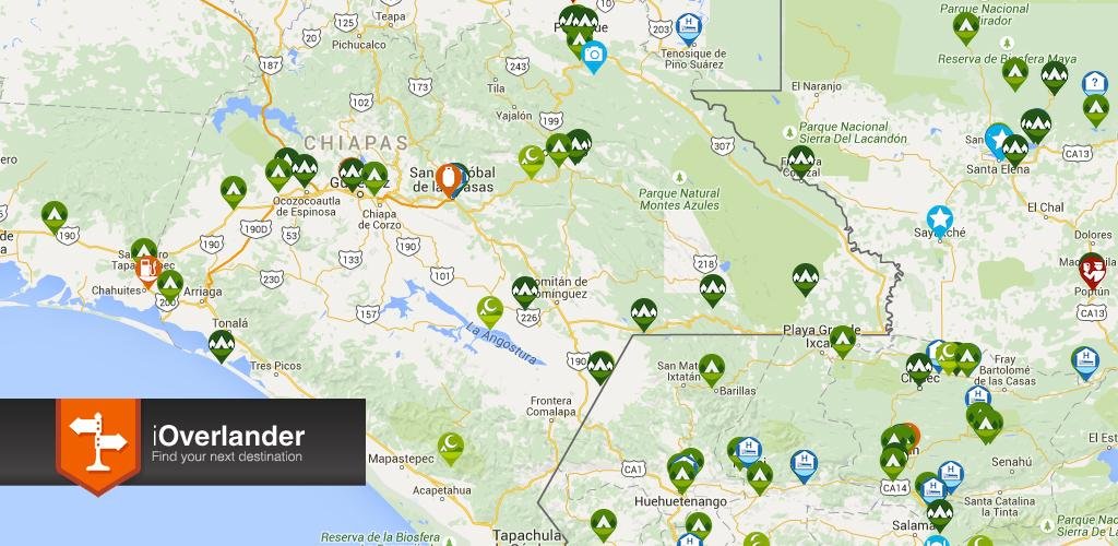 App iOverlander para acampar