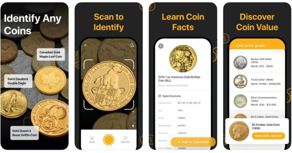 app CoinSnap para reconocer monedas raras