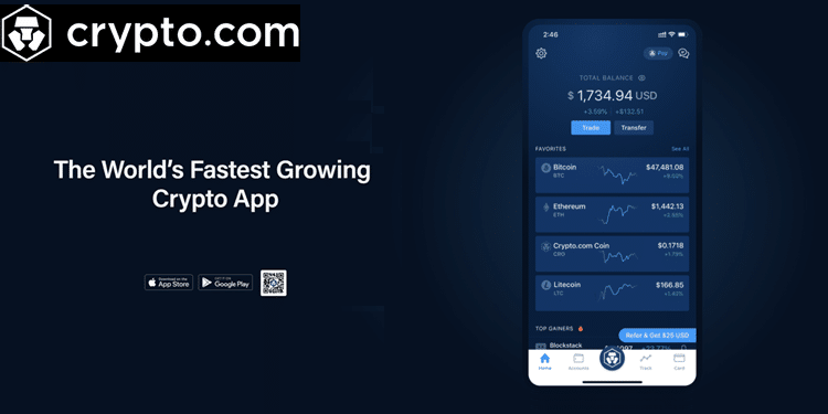 App Crypto.com para comprar y vender criptomonedas