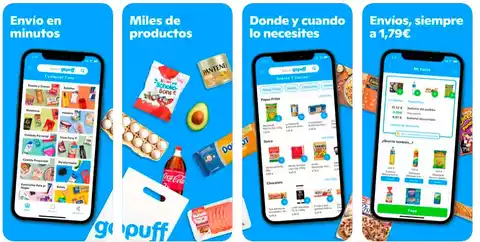 App Gopuff para comprar comida