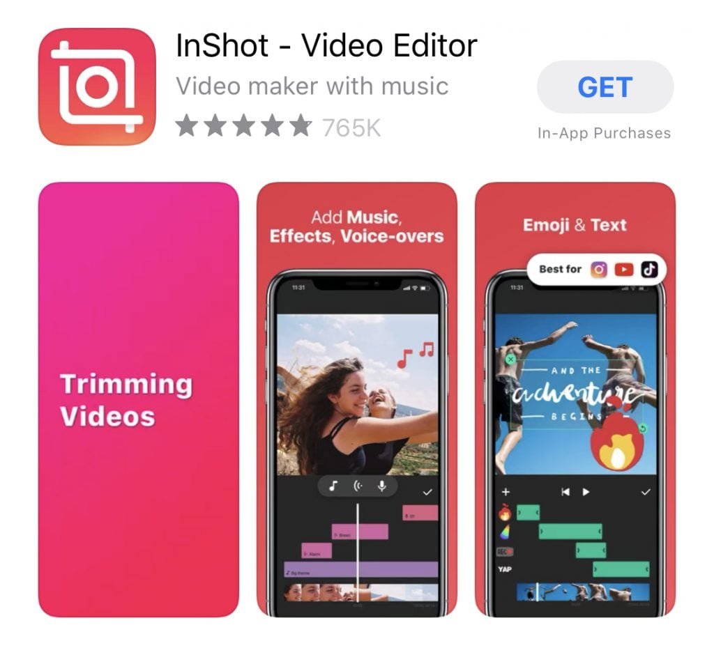 App InShot para editar videos gratis