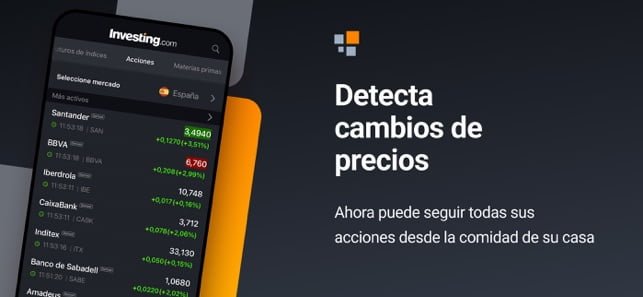 App Investing.com para hacer un seguimiento de criptomonedas