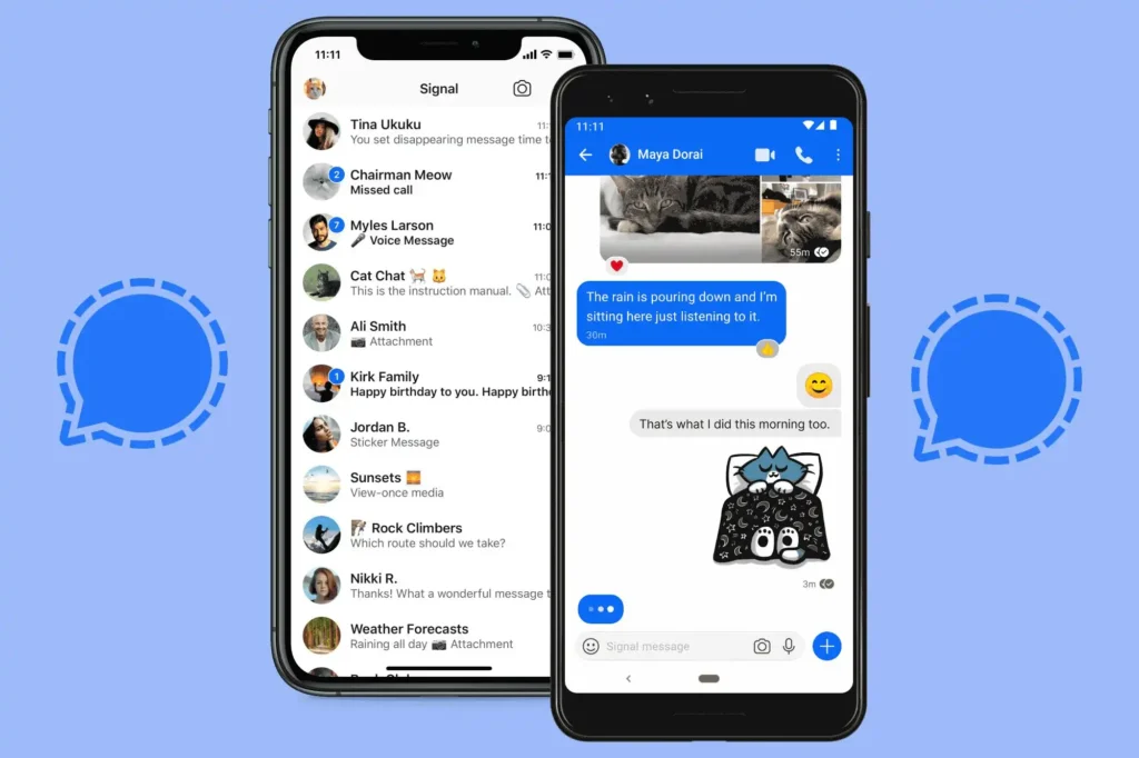 App Signal para chat con amantes