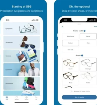 Aplicaciones para probar gafas con Aplicaciones