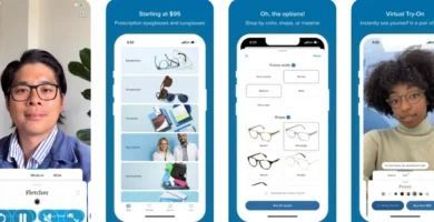 Aplicaciones para probar gafas con Aplicaciones