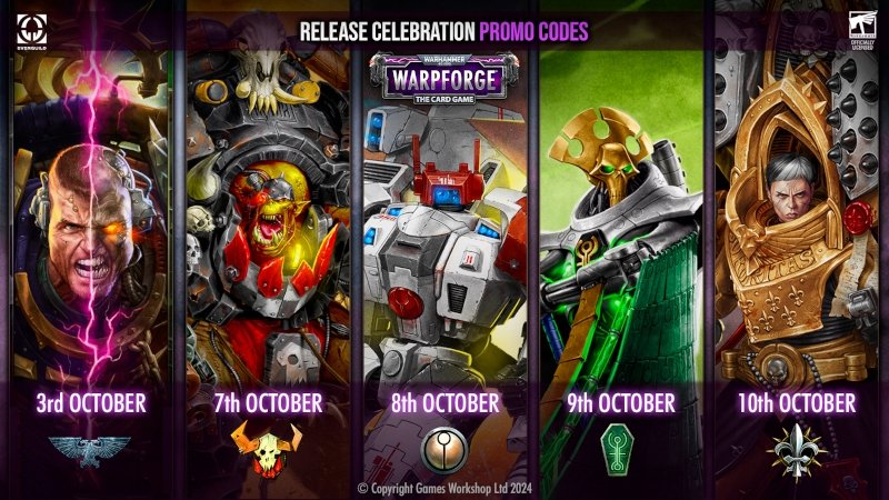 Códigos Warhammer 40K Warpforge