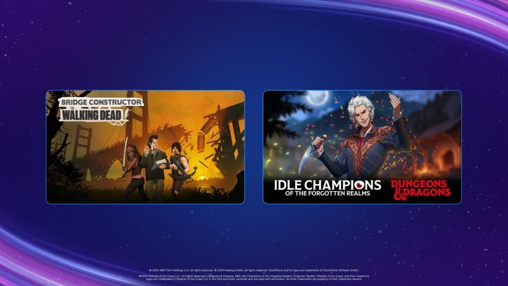 Bridge Constructor y un pack épico para Idle Champions